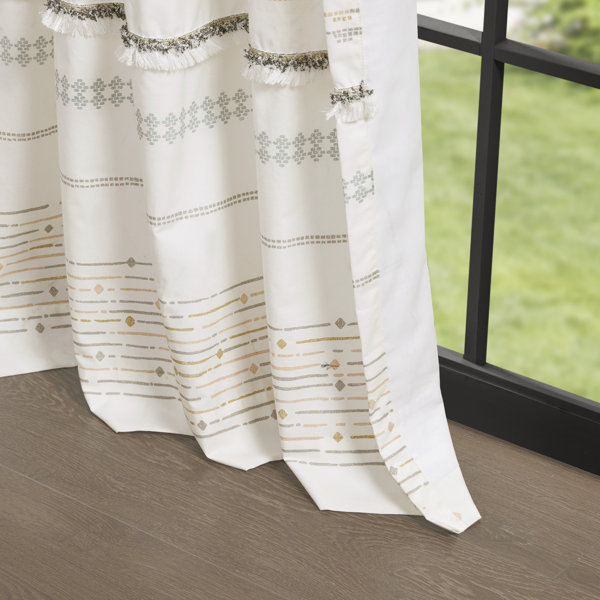 Laurel Foundry Modern Farmhouse Seddon 100 Cotton Blackout Curtain